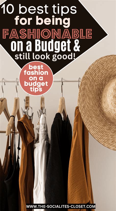 being fashionable on a budget.